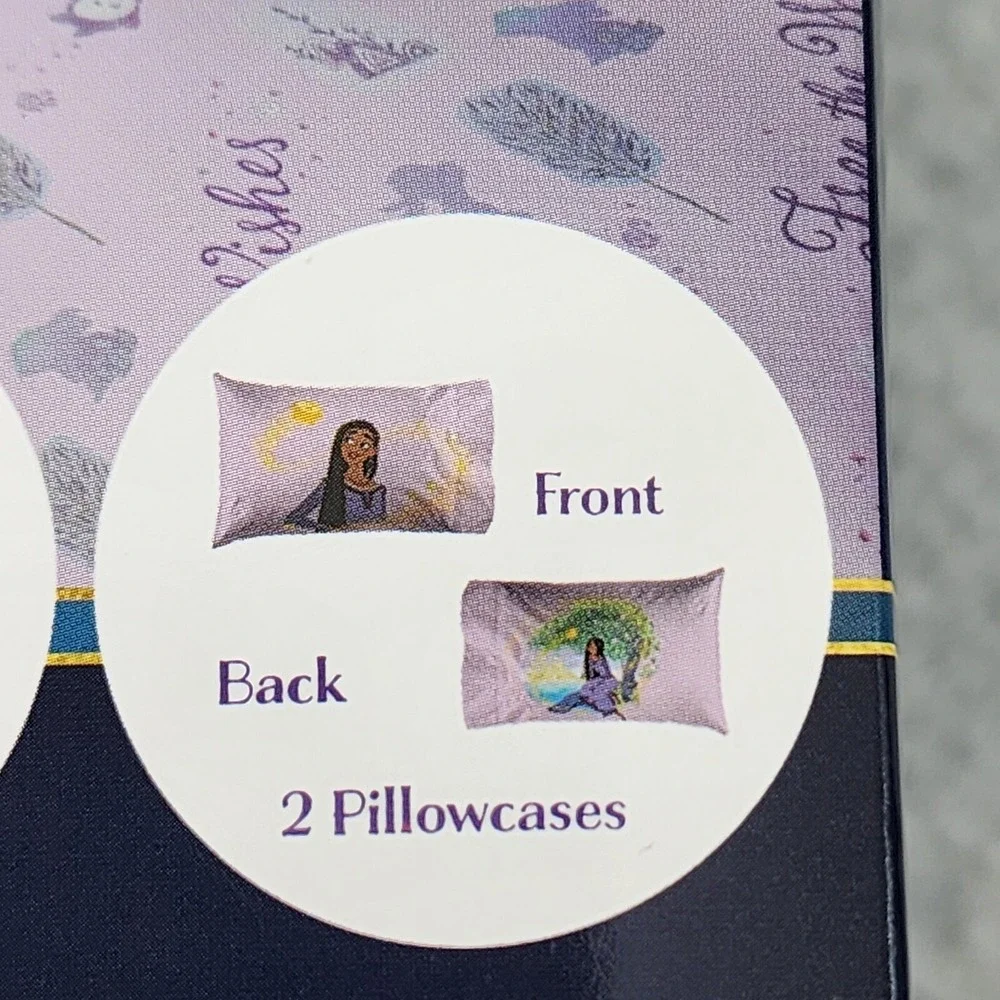 Disney Four Piece Full Sheet Set Fitted/Full Sheets Two Pillows Cases Microfiber